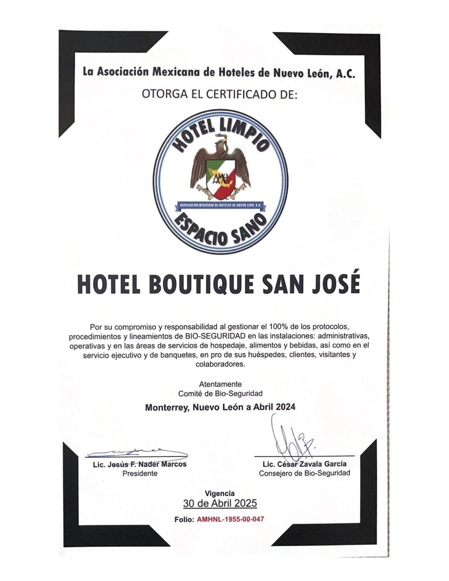 San Jose Suites Boutique Linares Luaran gambar